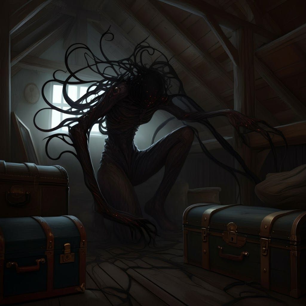 Slender man lives in my attic