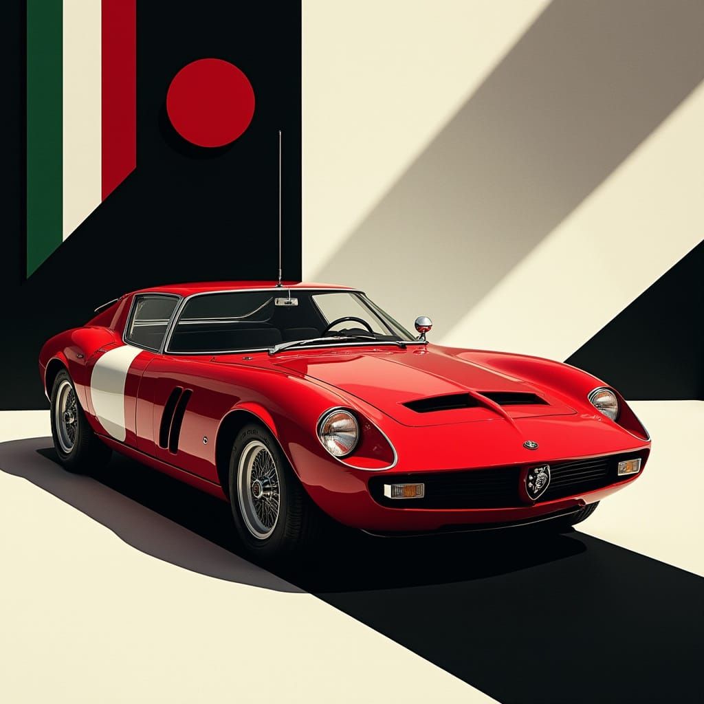 Elegant Art Deco-Inspired Alfa Romeo 33 Stradale Concept Wal...