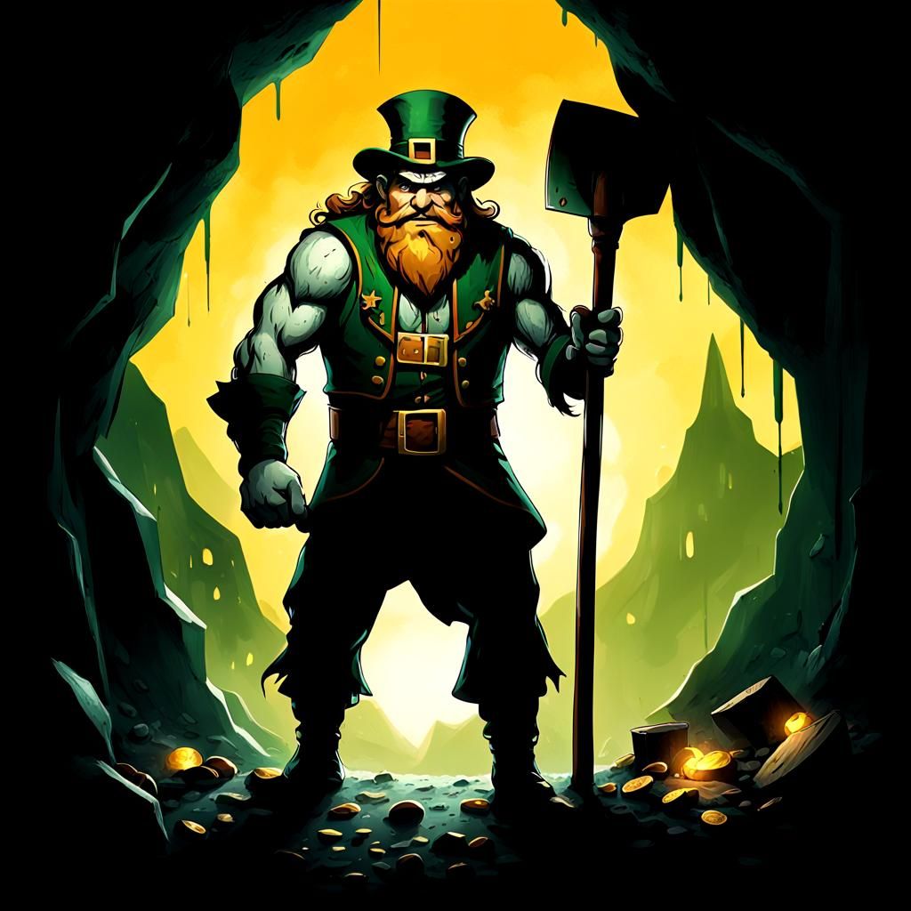 Angry Leprechaun Lair: Dark Fantasy Concept Art