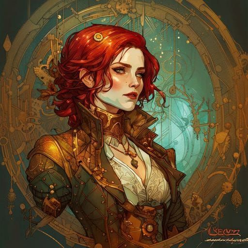 Steampunk Triss Merigold Illustration