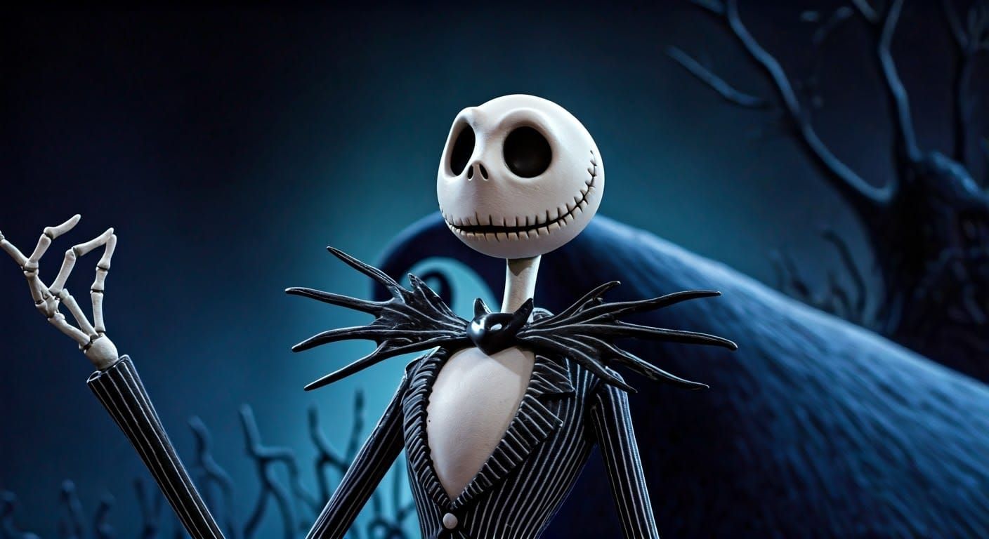 Nightmare Before Christmas: Halloween Town in High Resolutio...