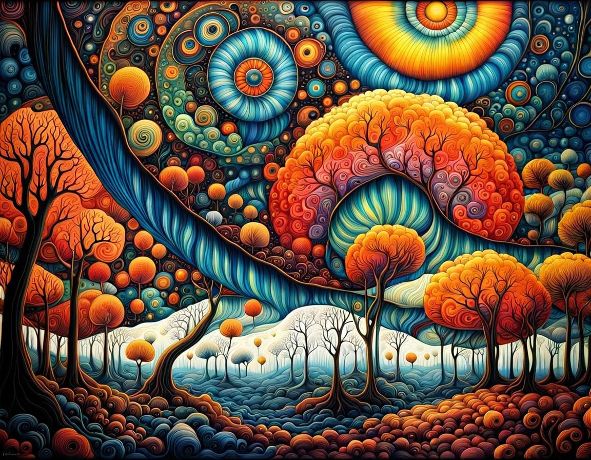 Epic Landscape in Modern Art Style