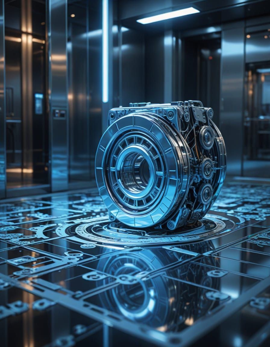 Futuristic Sewing Machine Elevator Ascends to New Ideas