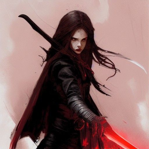 Sinister Halfling Rogue in Black Clothing