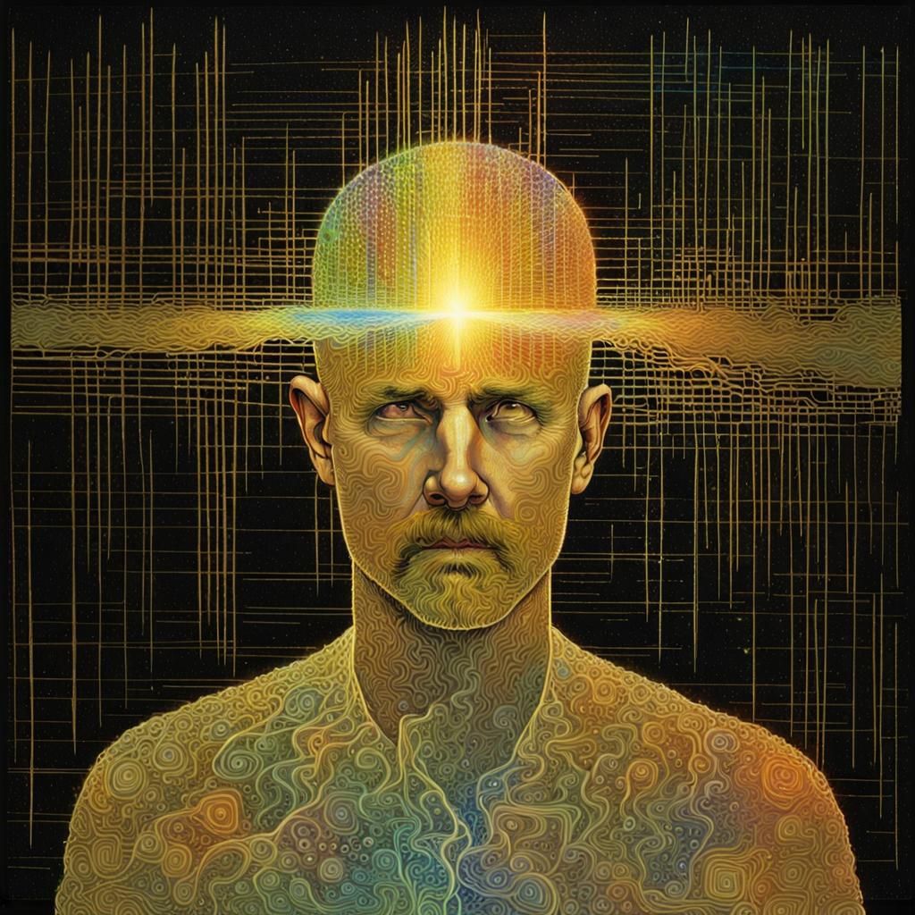 Golden Holographic Electroencephalogram in Eads Style