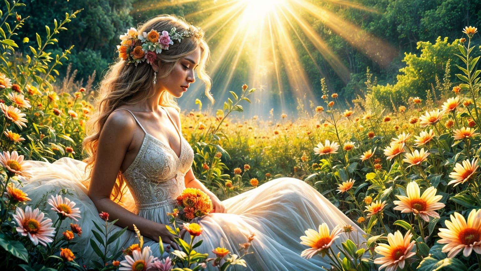 Divine Maximalist Photorealism of a Serene Landscape