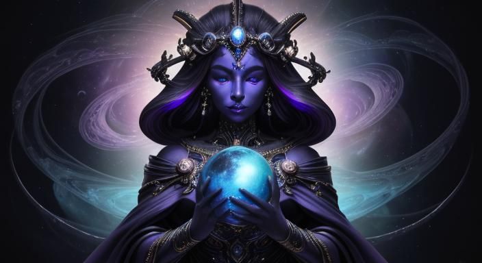 Cosmic Deity Panoramic Surrealism in 8K