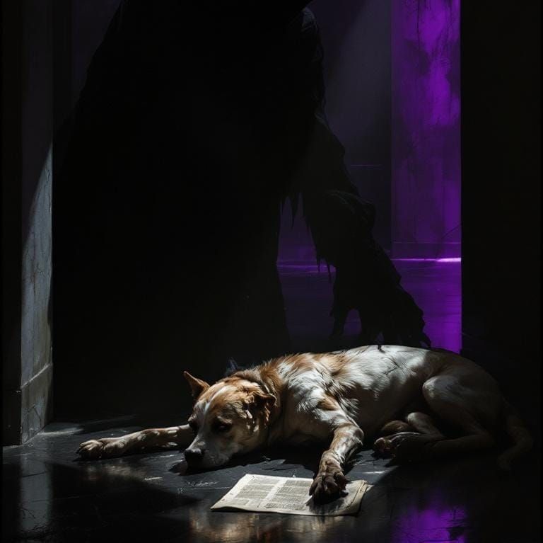 Dramatic Gothic Fusion of Shadow and Unease