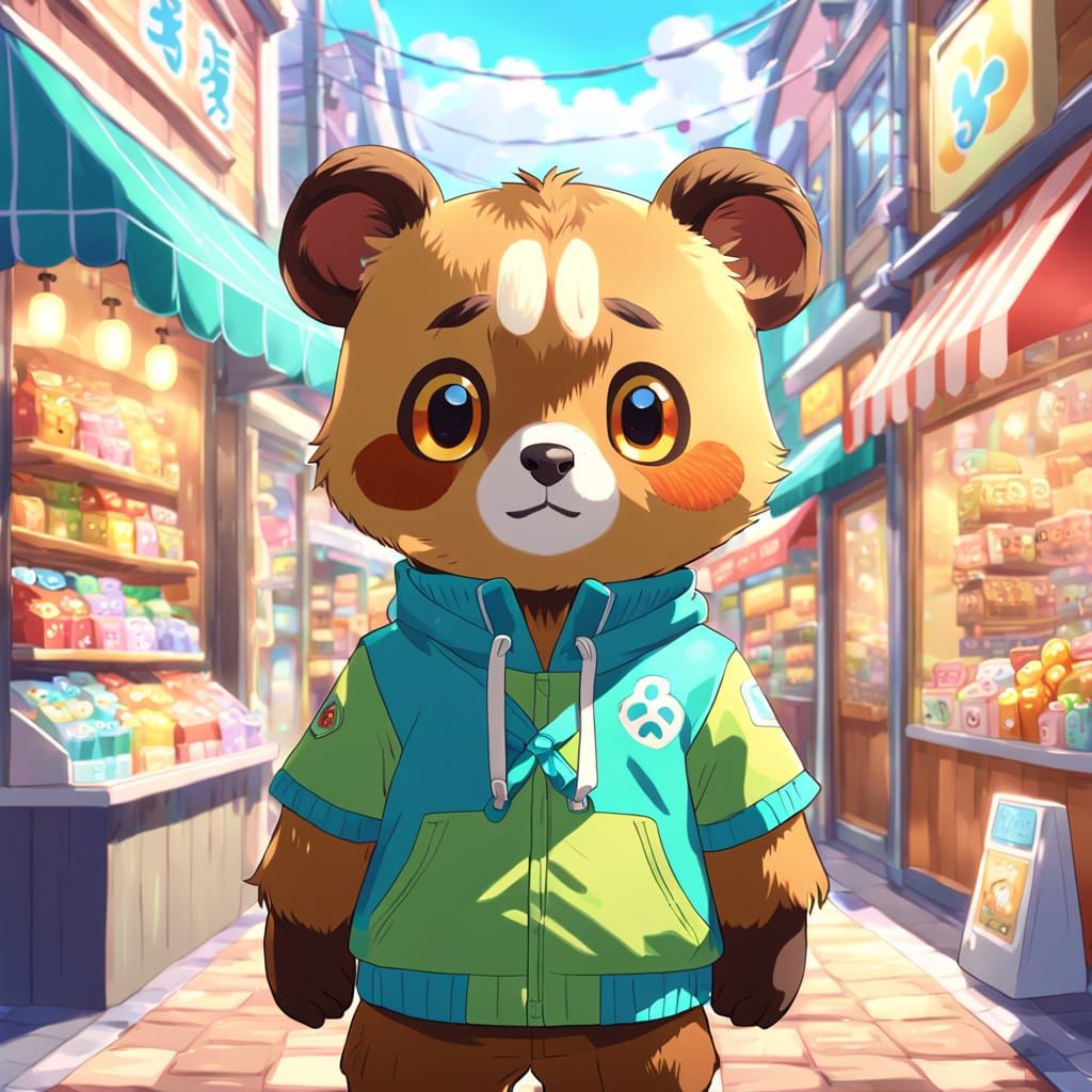 Anime Style Tom Nook Portrait