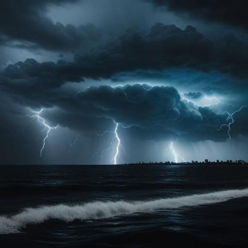 Dramatic Lightning Storm Over Maracaibo Lake
