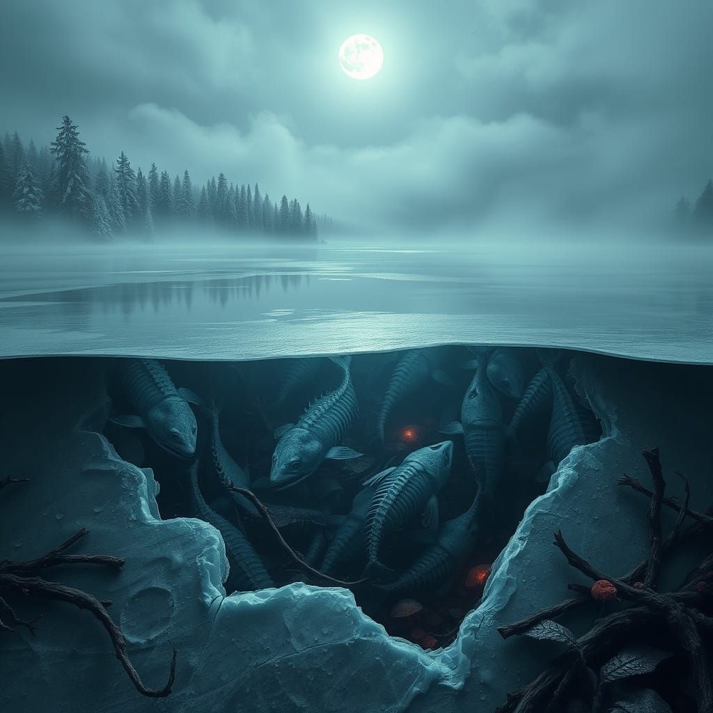 Frozen Lake's Eerie Underworld Revealed