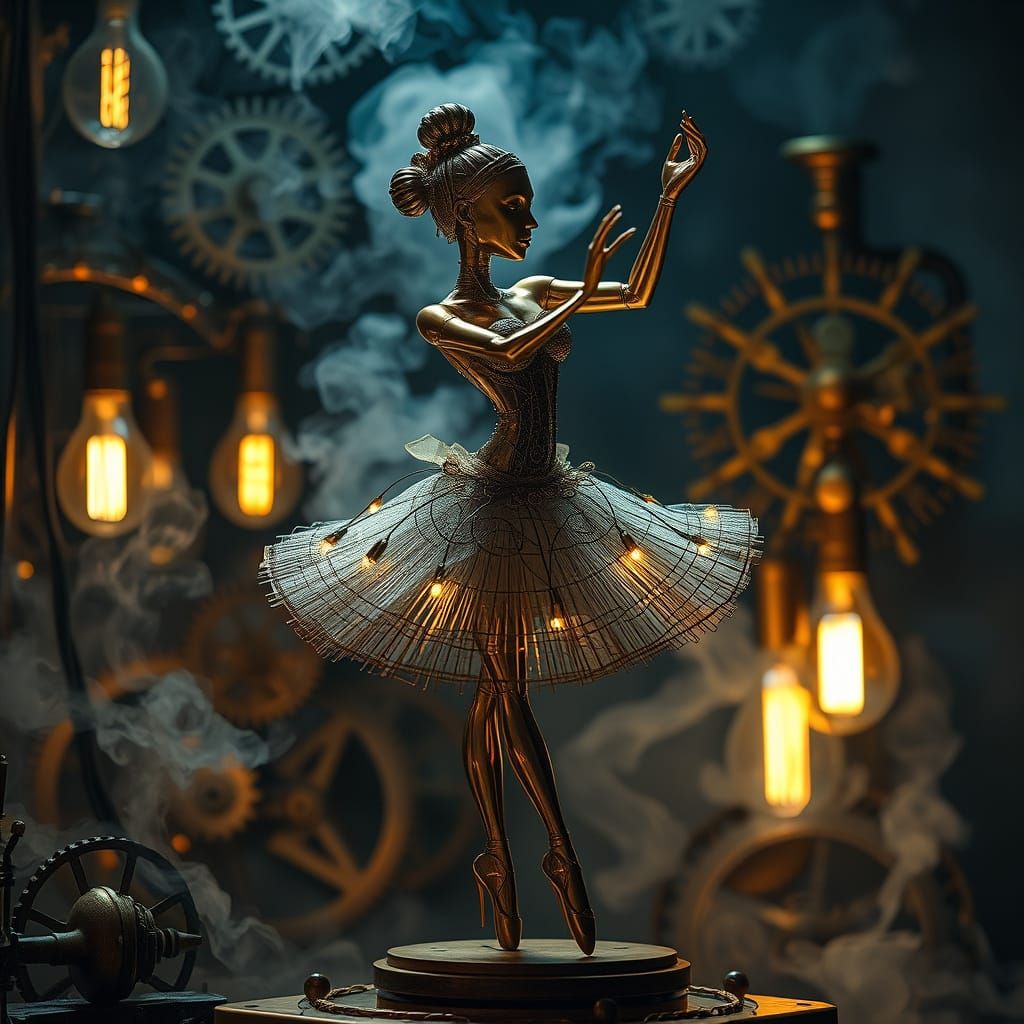 A steampunk ballerina