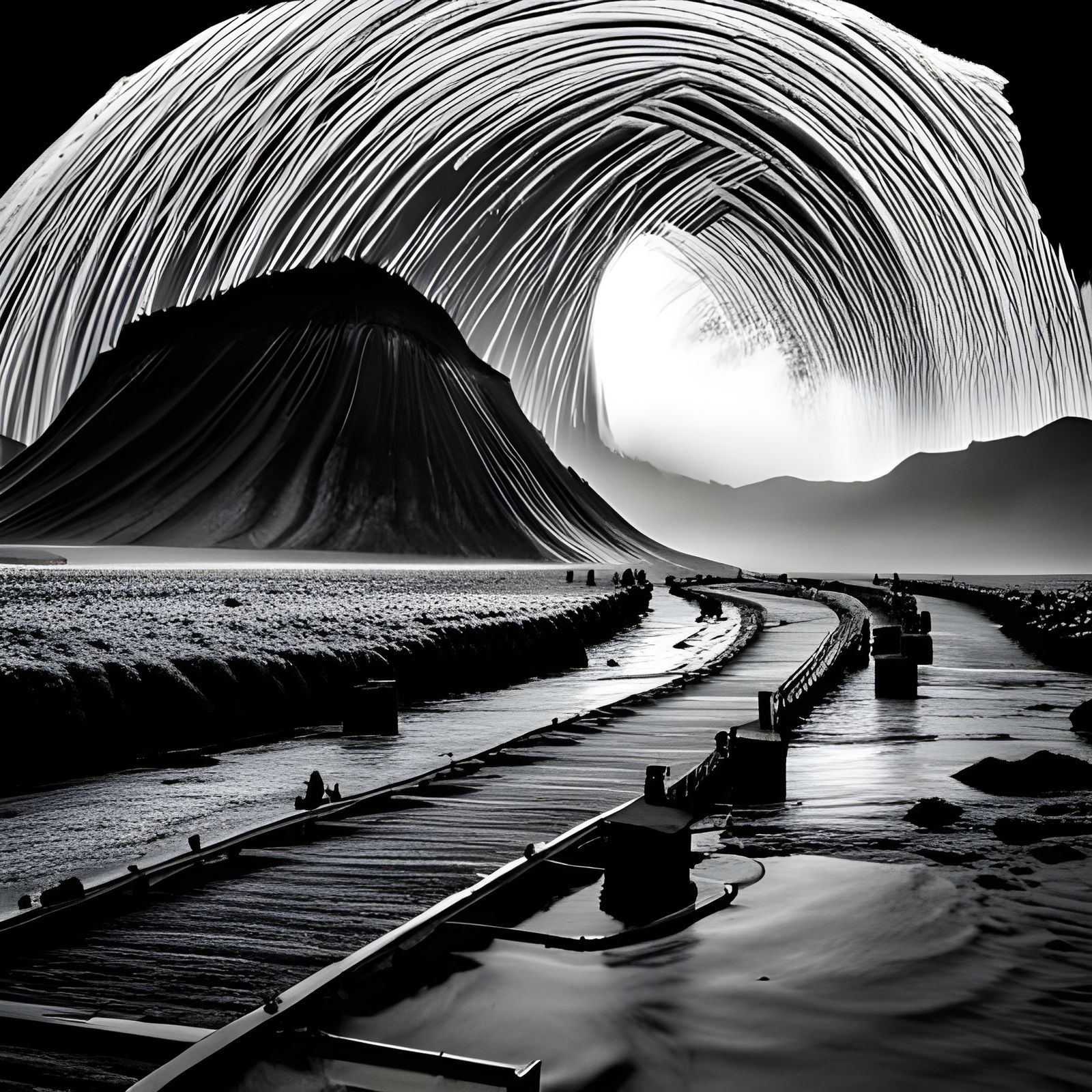 Detailed Maximalist Japanese Scene in 8K