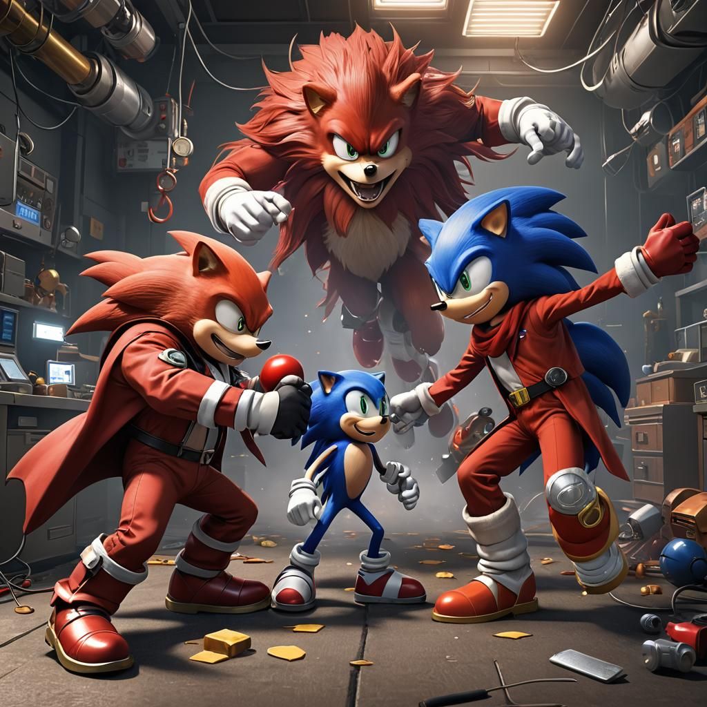 Sonic vs. Doctor Eggman: 3D Anime Battle