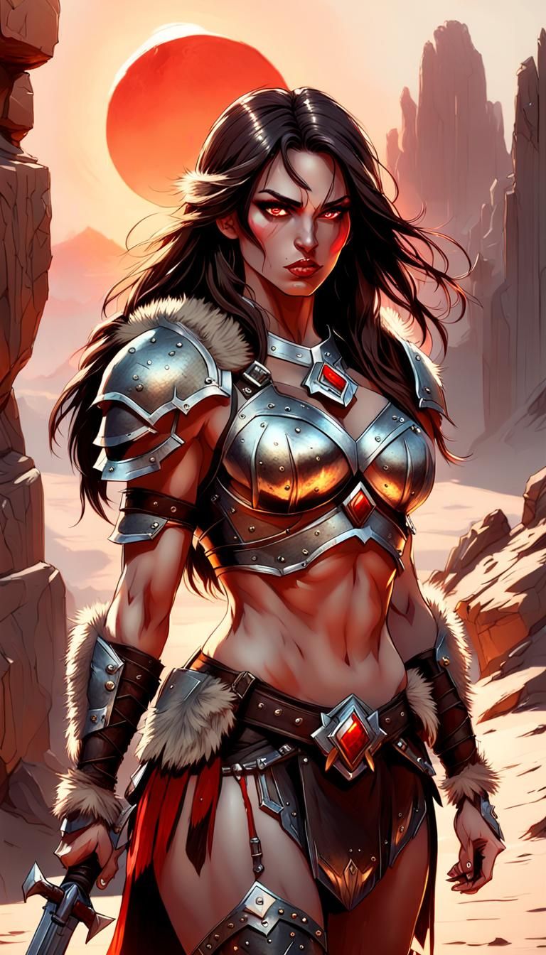 Barbarian in a Dark Sun World.