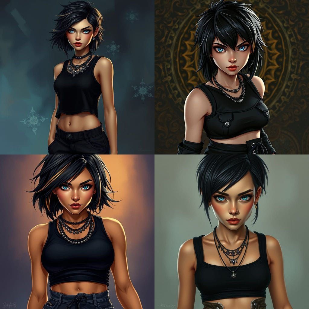 Fantastical Young Woman in Arcane Style Splashart