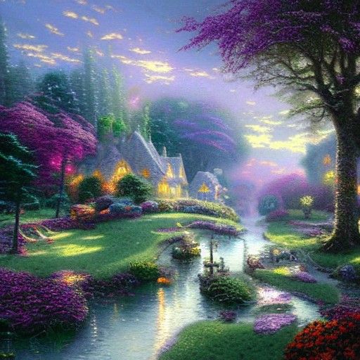 Ethereal Silver Fantasy Landscape in Hyperdetailed Style