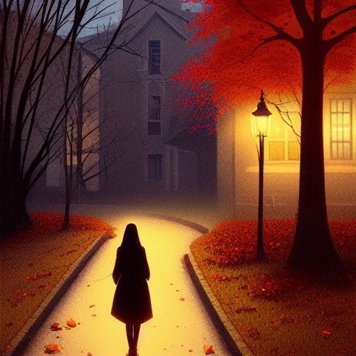 Autumnal Solitude: American Romanticism Painting