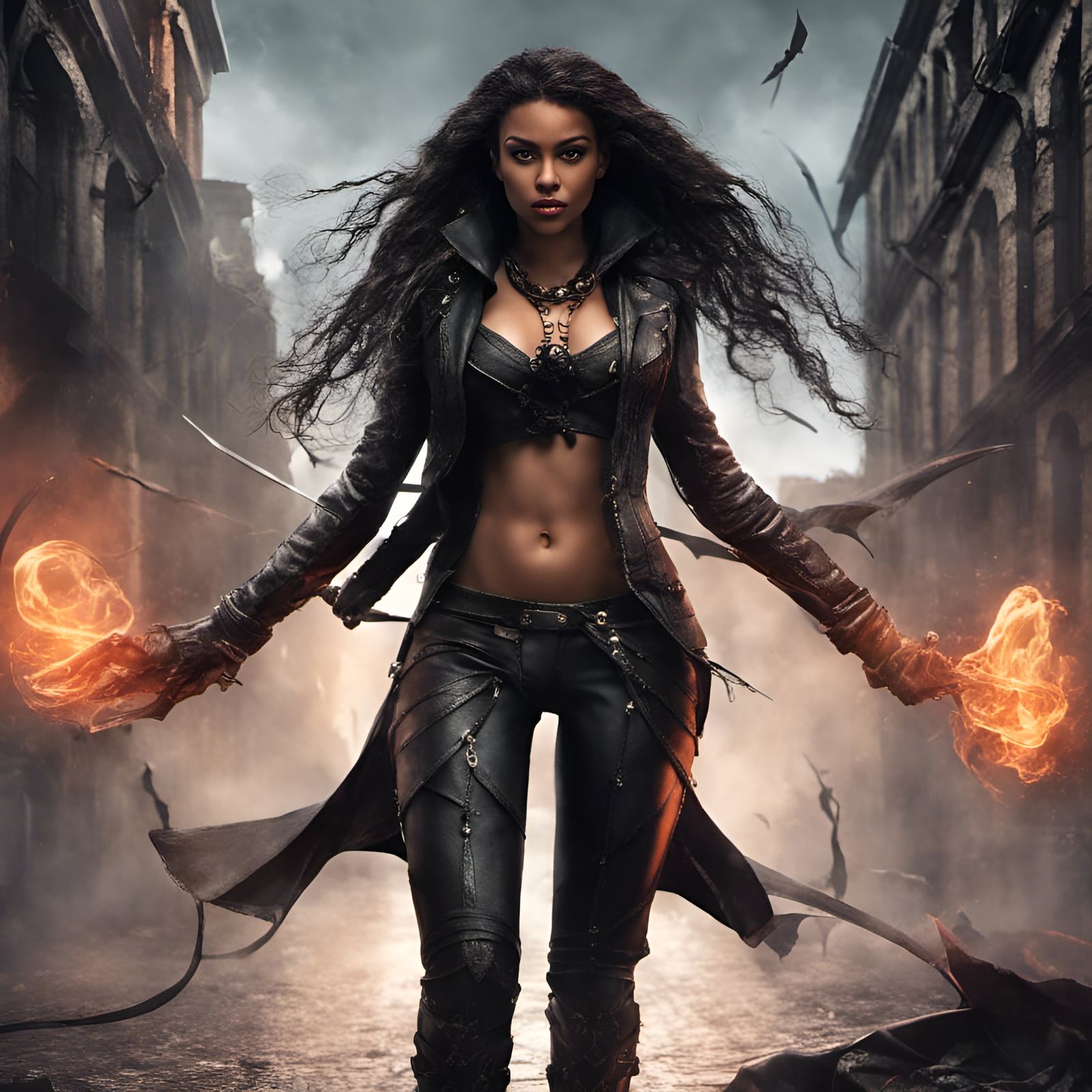 Dominican Vampire Hunter in Detailed Matte Painting