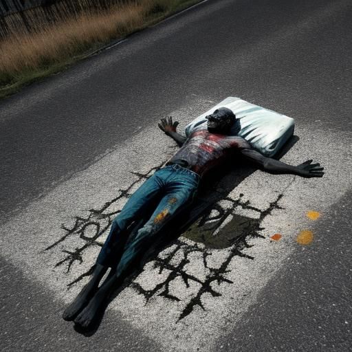 Solemn Image of a Deceased Person