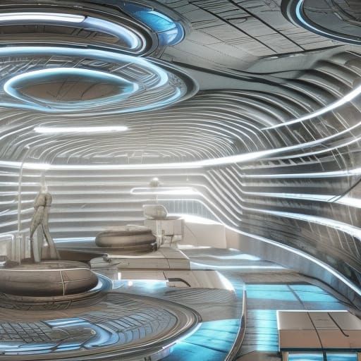 Dystopian Futuristic Cityscape