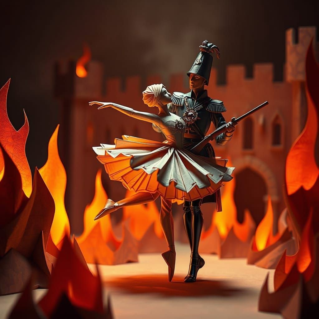 Tin Soldier Standing Firmly on One Leg