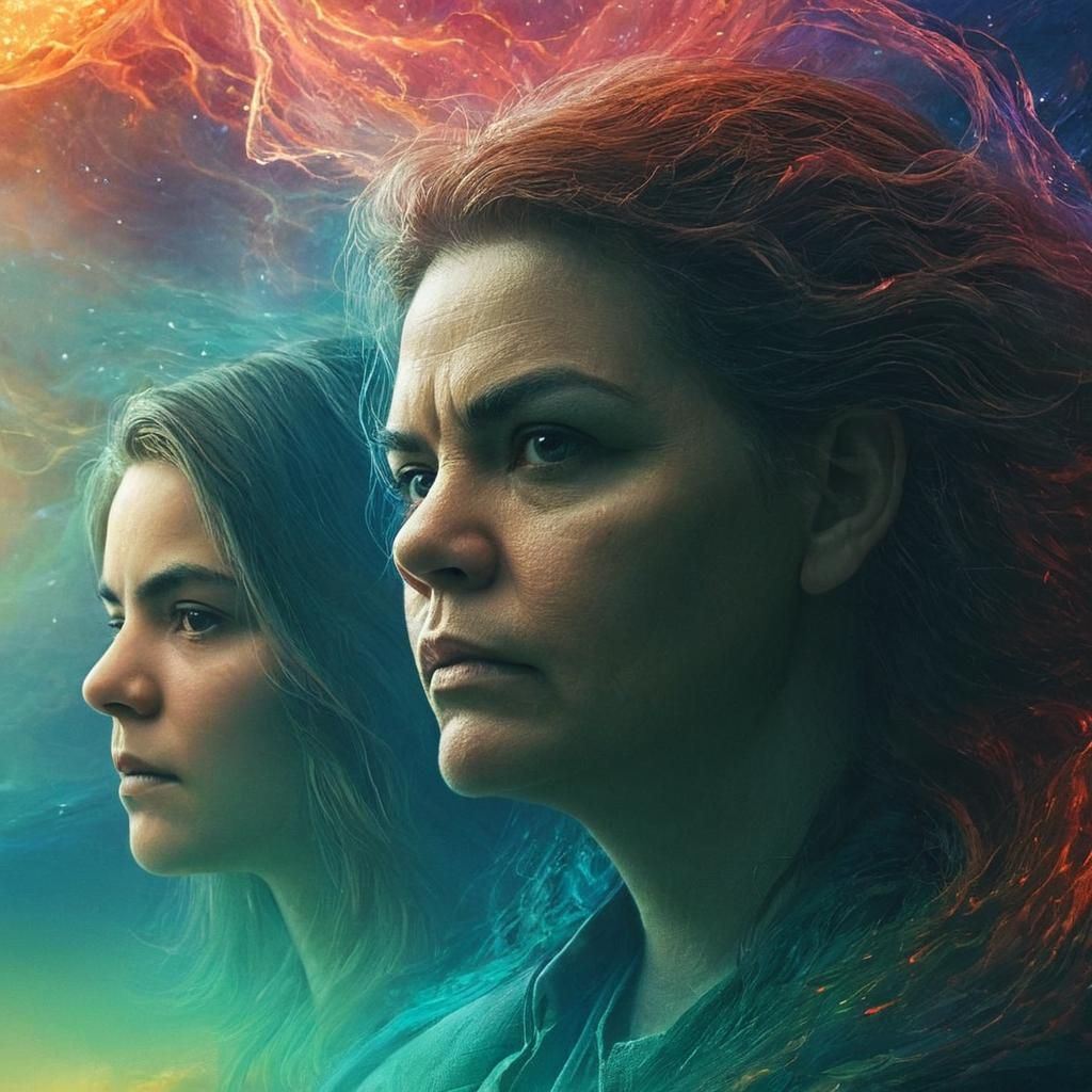 Mystical Figures in a Void, Inspired by Beksiński