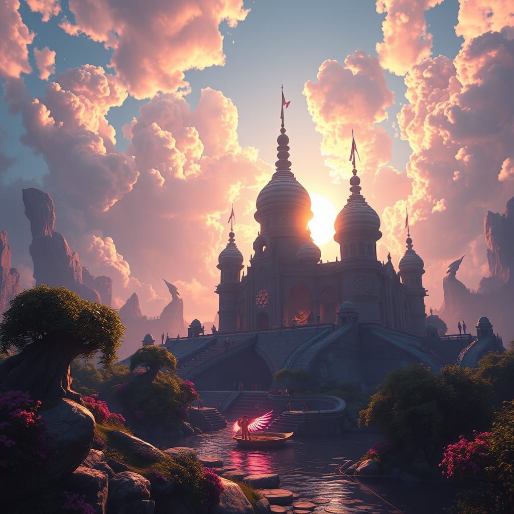 Enchanted Morning in Vibrant Realms