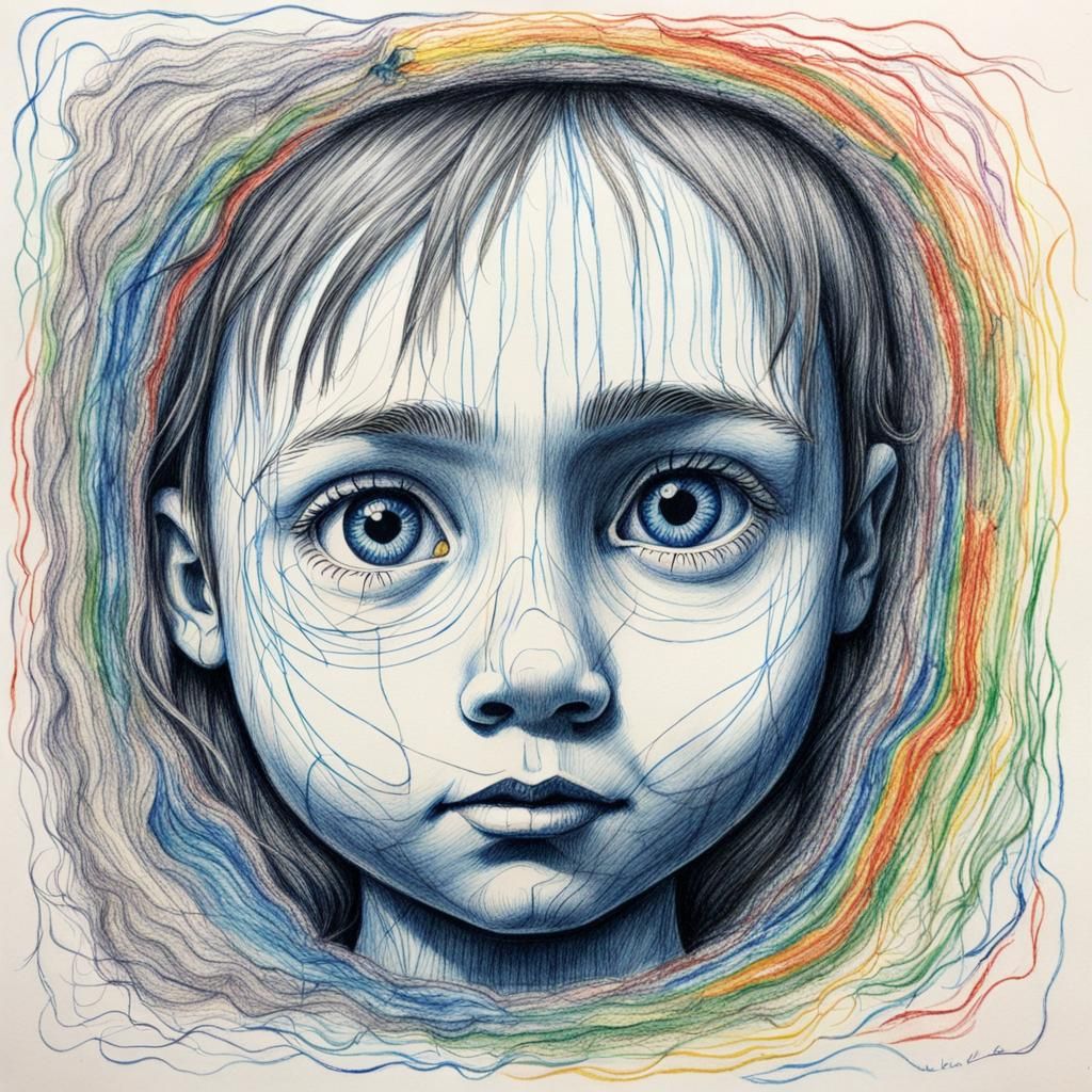 Crayon Drawing of the Inner Child