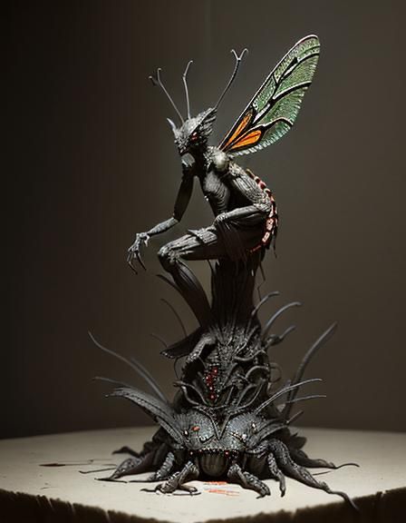 insect sculpture by skink chen
