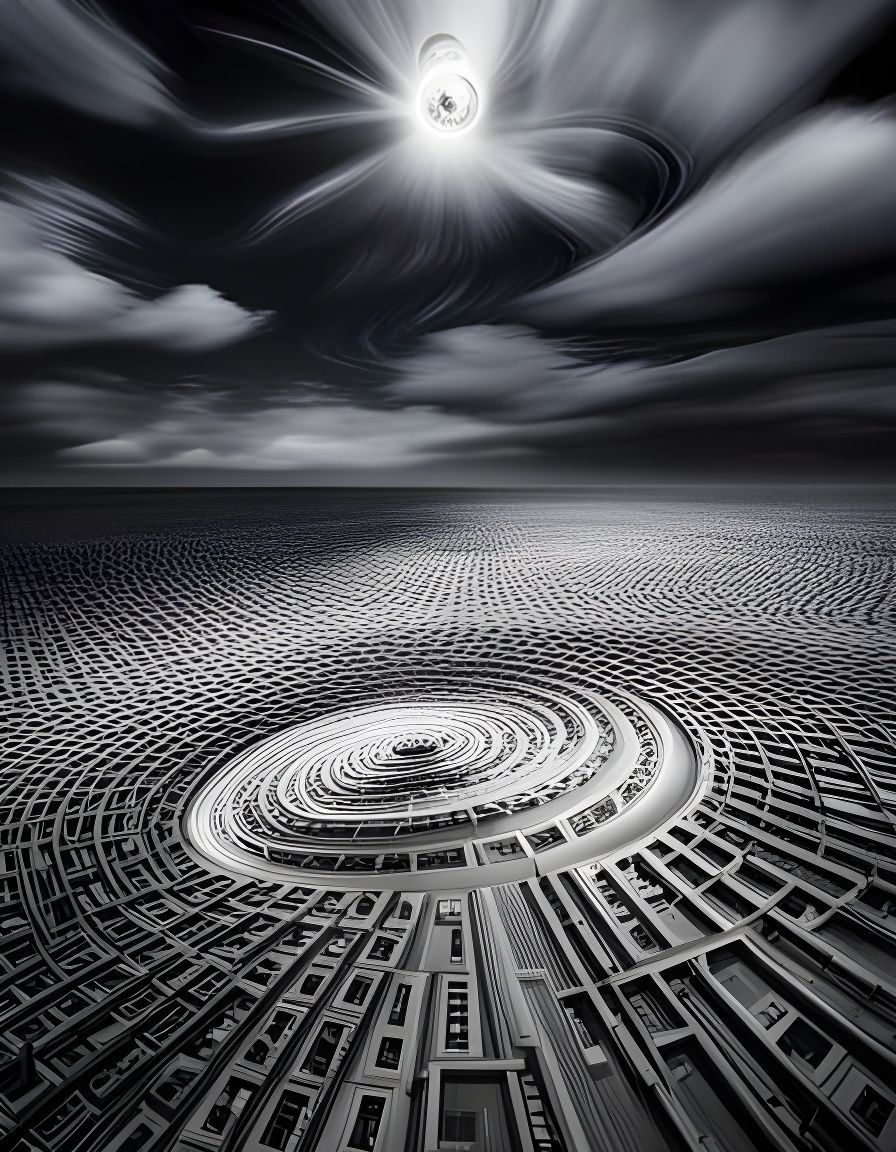 Surrealistic Map to the 4th Dimension