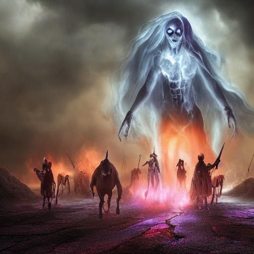 Gothic Victorian Grim Reaper Apocalypse in 8k