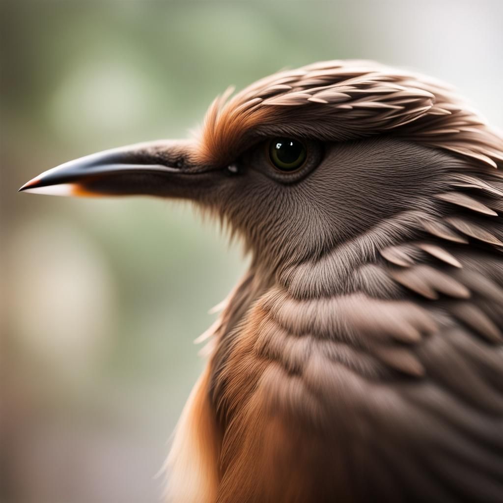 Bird with Human Hair: Professional Photography