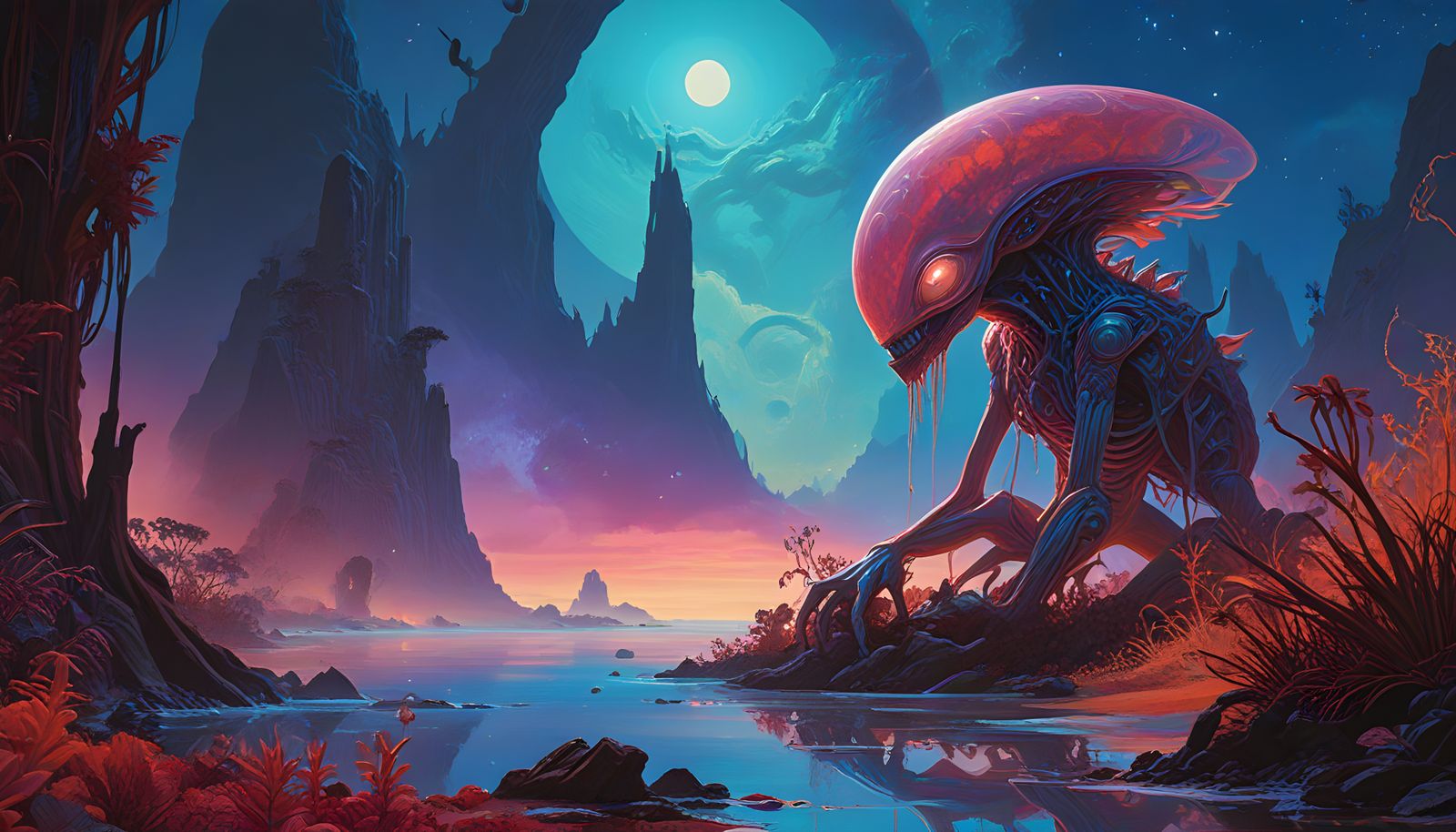 An alien RealVis 5 shore