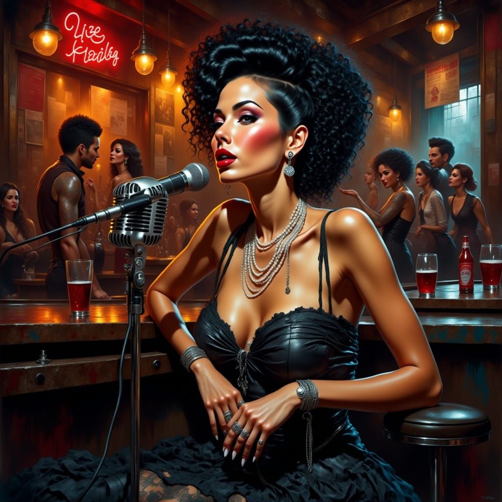 Billy Holiday Sings in Grungepunk Style