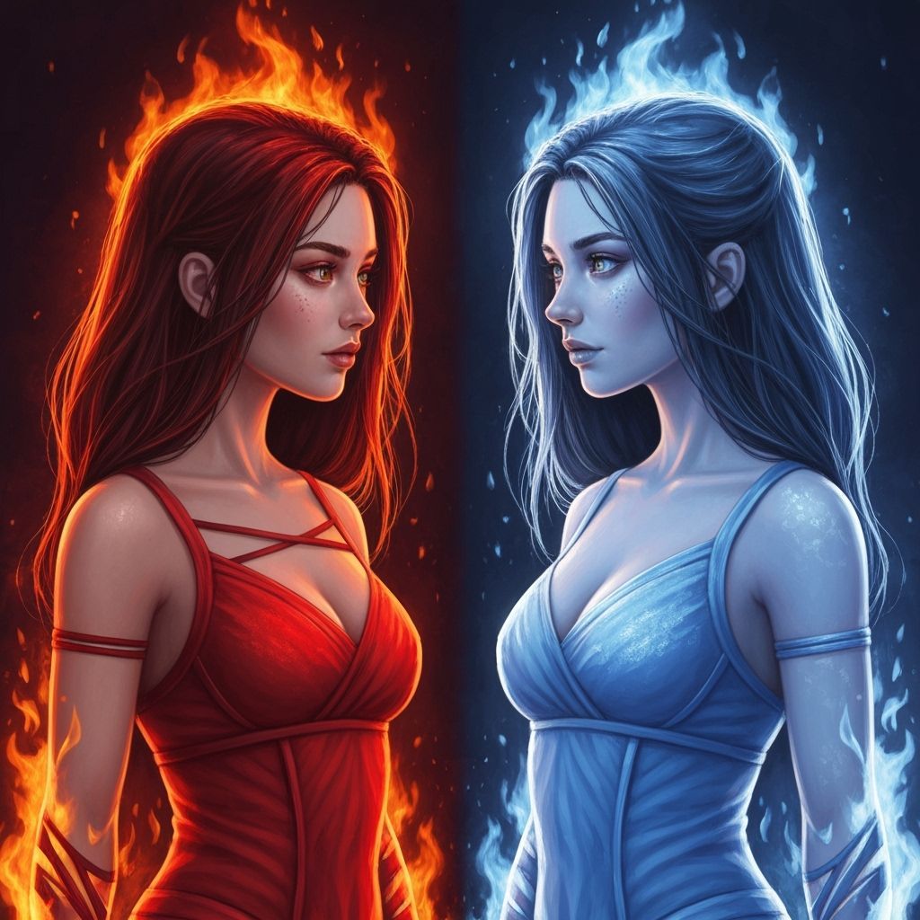 Fire and Ice Personified: Two Women in Mystical Realism