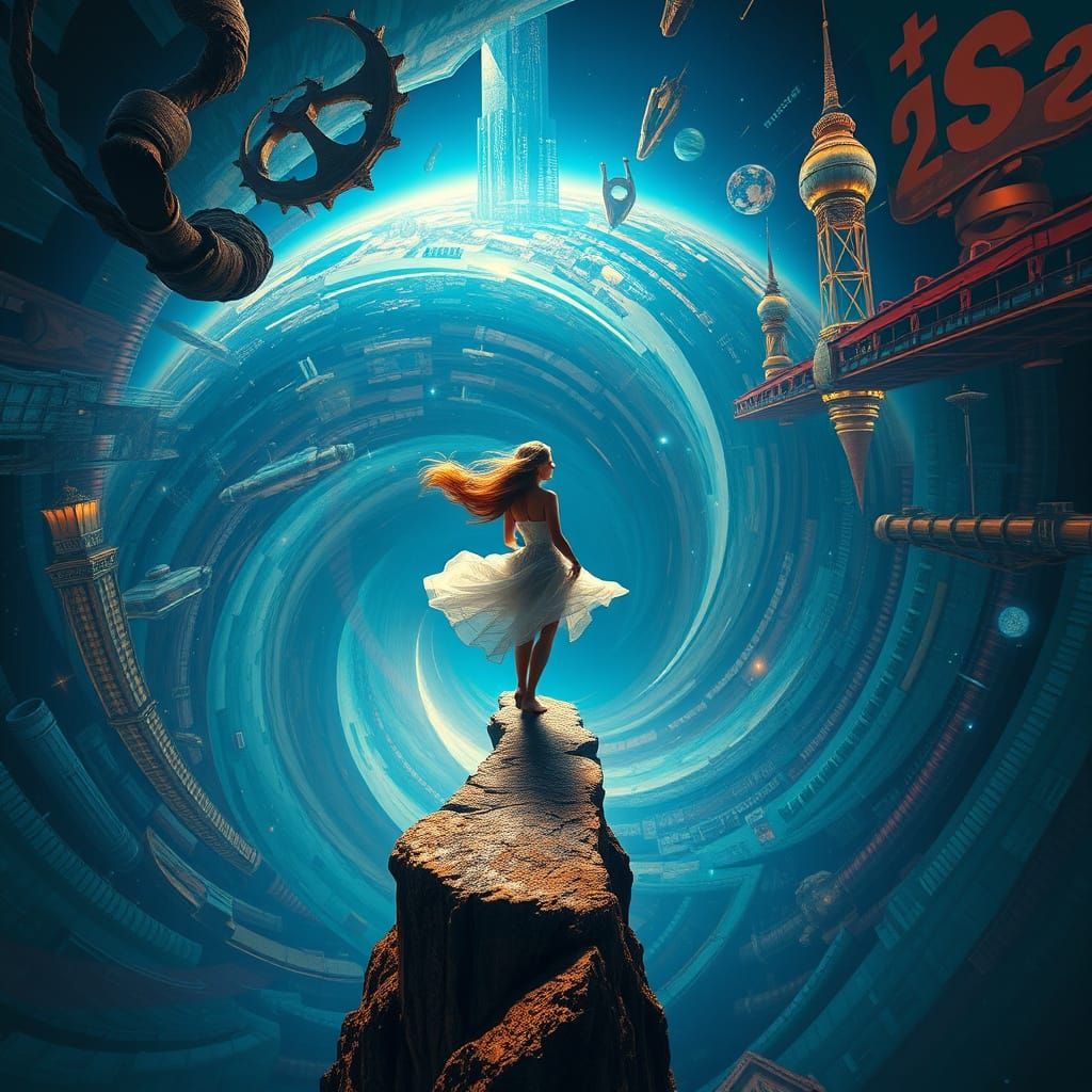 Woman at the Edge of Reality