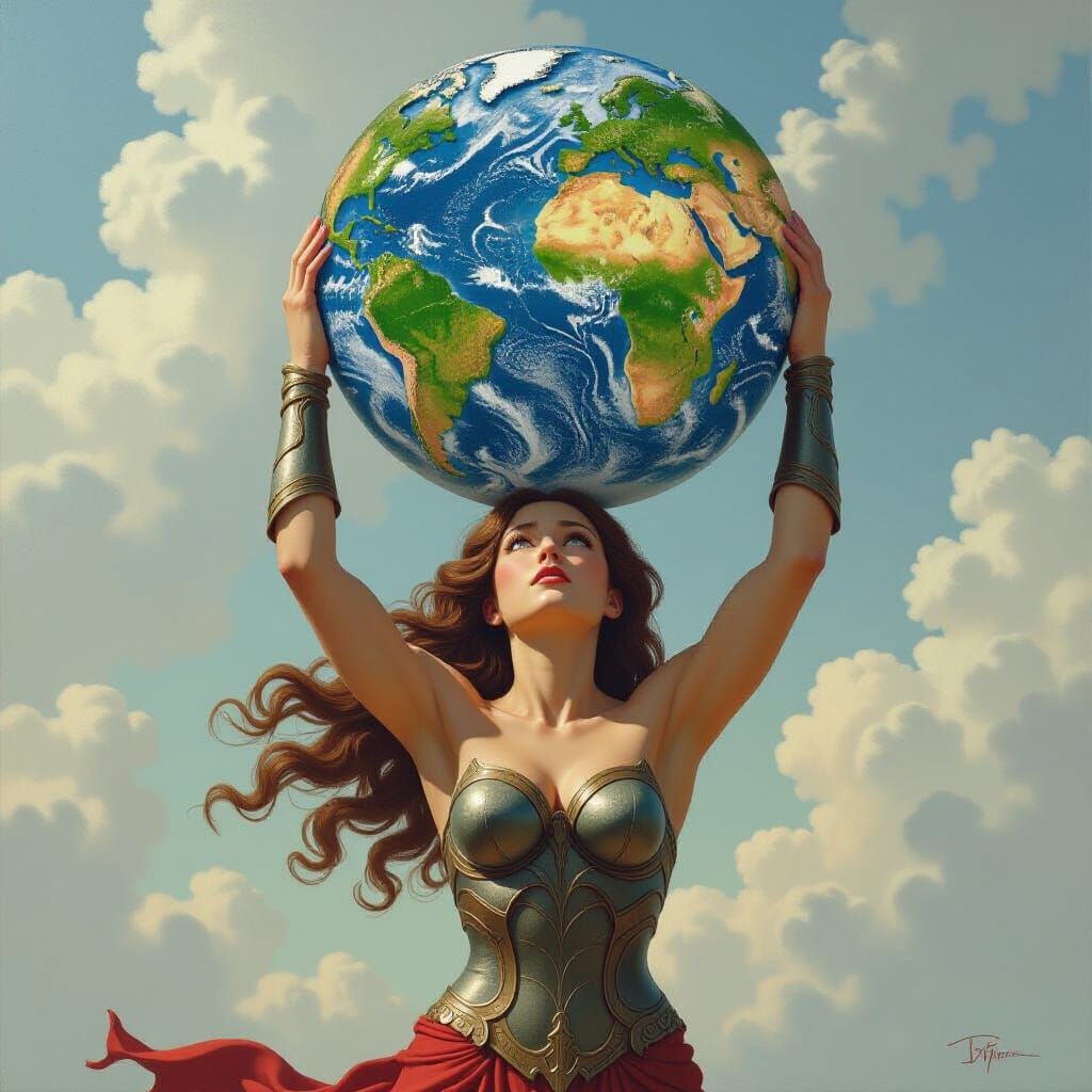 Titan Atlas Struggling to Hold Stone World