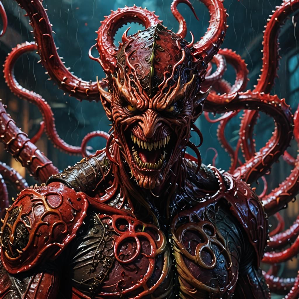 Freddy Krueger as a Tentacle Demon