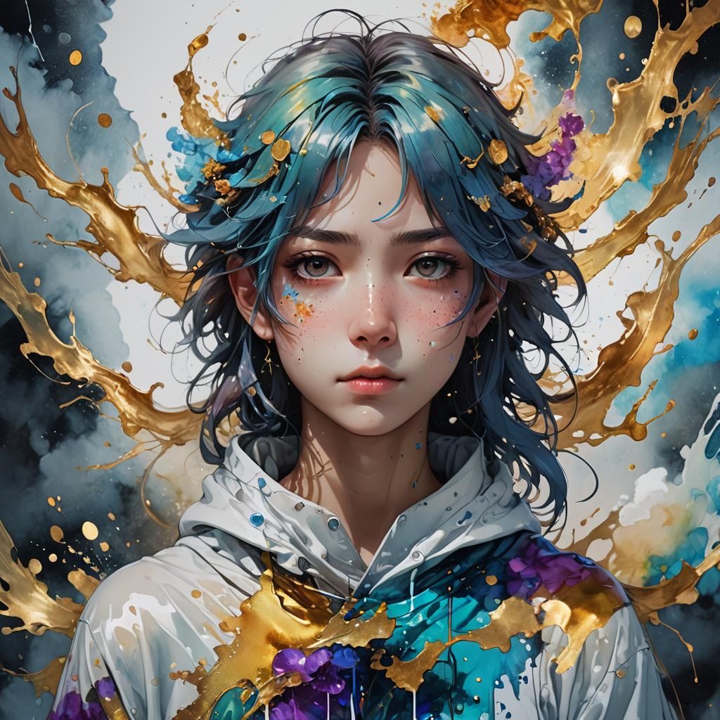 Dreamy Sleepwalker Portrait in 3D Anime Style