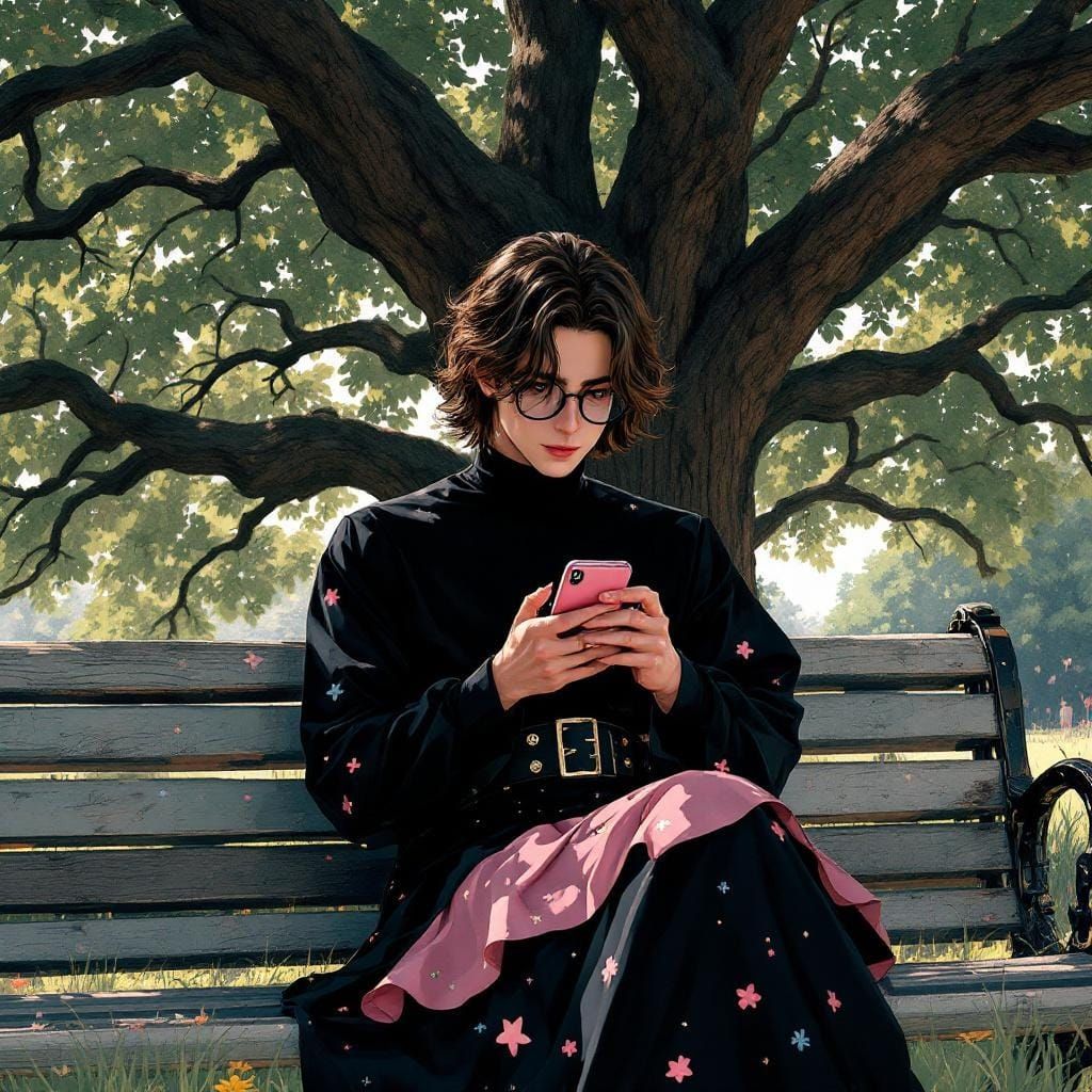 Vibrant Character Portrait in Pop Art Style