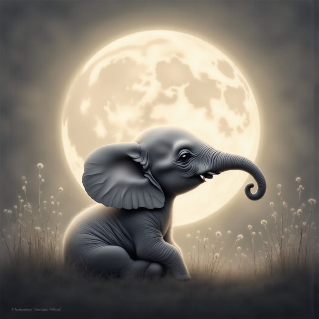 Moonrise in the savanna