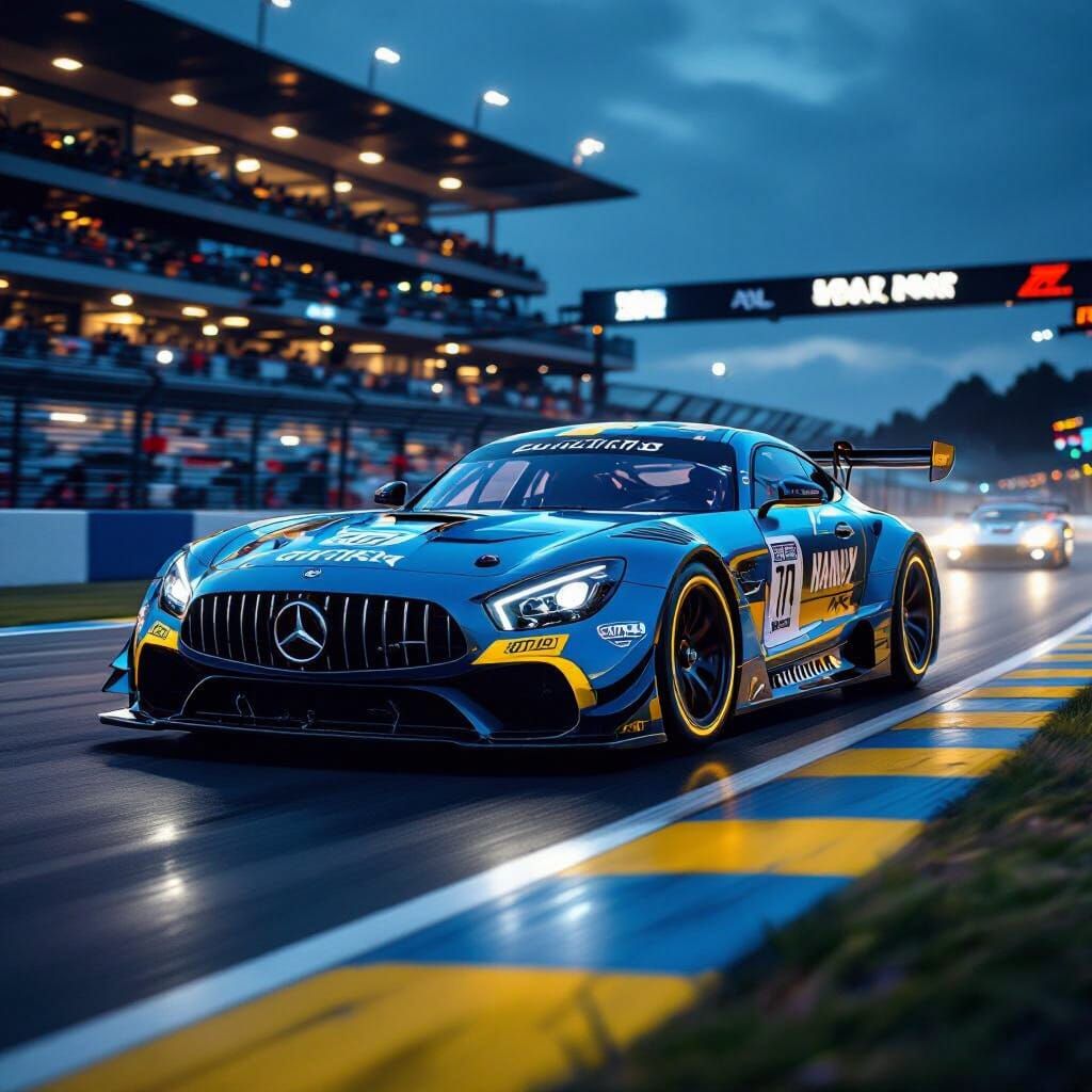 Mercedes GT 63 Races at Le Mans in Futuristic Style