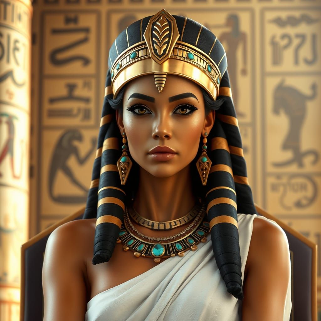 Cleopatra: Ultra-Realistic 3D Render of Egyptian Queen