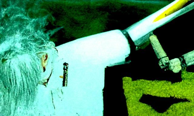 Cyberpunk Man with Katana and Robotic Arm