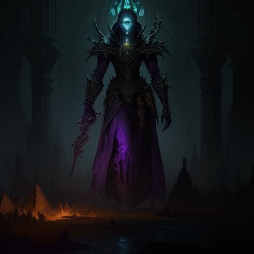 Ghost Watches Woman in Gothic Cathedral