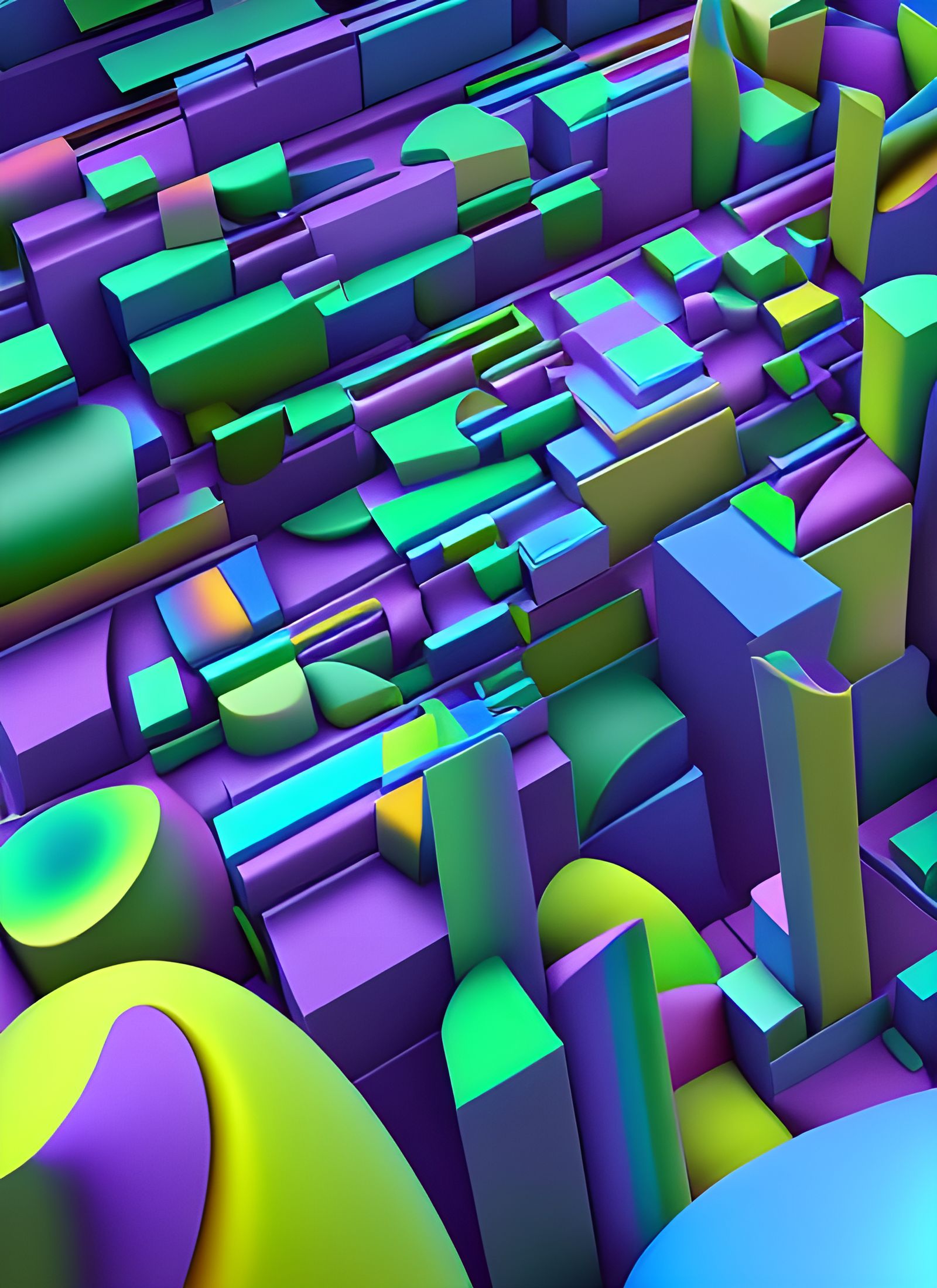 Abstract 3D Cycles with Chromatic Spectrum