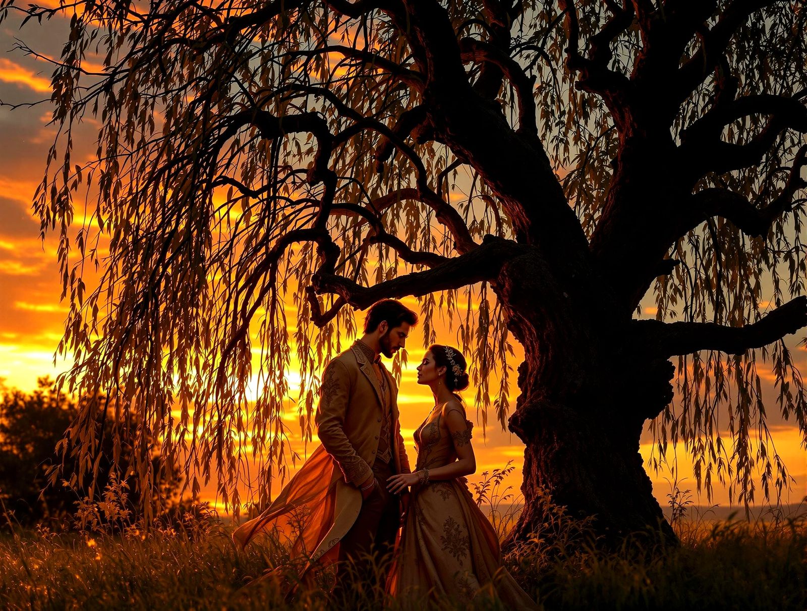 Secrets Shared Under Golden Sunset