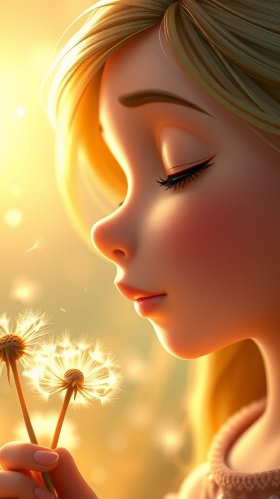 Gentle Wonder in Disney Pixar Style