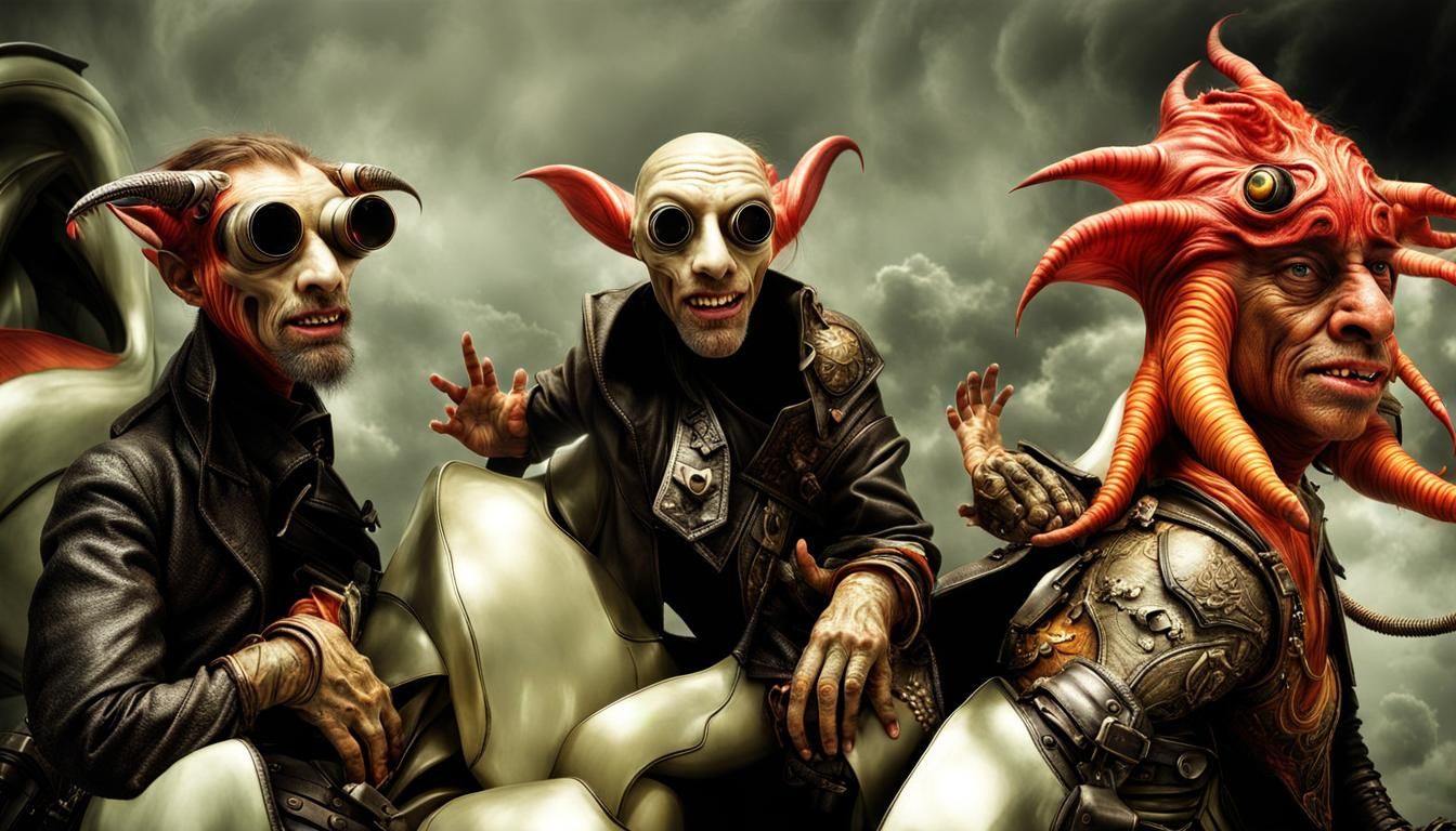 Photorealistic Aliens in Exotic Fashion: Hyperreal Photograp...